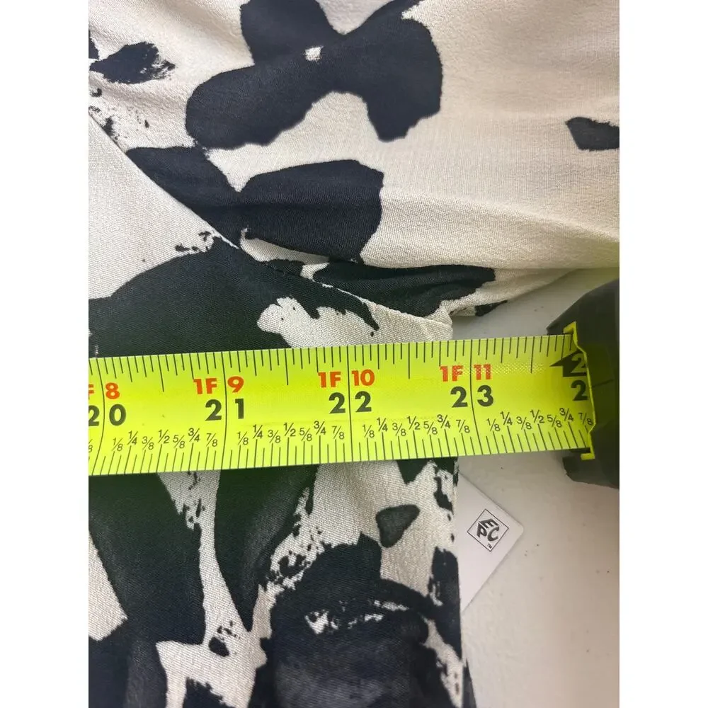NWT Karen Kane Midnight Sun Bell Sleeve Top XL Blue Black Floral